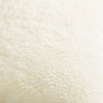 Malmo Shearling 22x15 Ivory Throw Pillow.