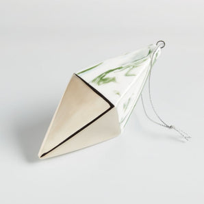 Marble Glaze Top Christmas Ornament