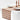Marin 120" Brown and Natural Buffalo Check EUROPEAN FLAX ™-Certified Linen Runner.