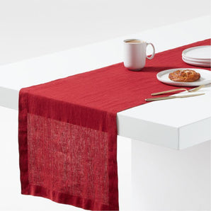 Marin Luminous Certified Linen Table Runners