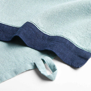 Marin Quiet Blue Linen Blend Kitchen Towel.