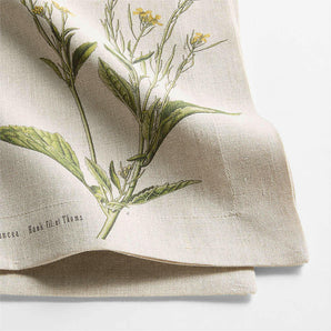 Marin Mustard Flower EUROPEAN FLAX ™-Certified Linen Napkin.