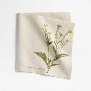 Marin Mustard Flower EUROPEAN FLAX ™-Certified Linen Napkin.