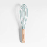 Marin Quiet Blue Silicone and Wood Whisk.