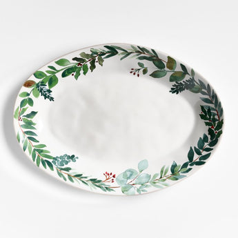Marin Winter Botanical Oval Plat.