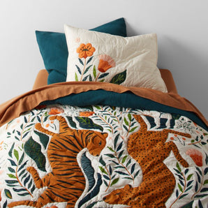 Kids Marrakech Tiger Organic Cotton Quilt