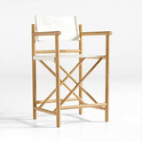 Mast Leather Director's Counter Stool by Leanne Ford.