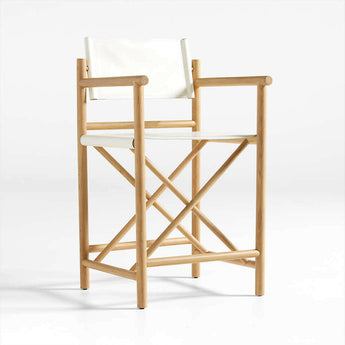 Mast Leather Director's Counter Stool by Leanne Ford.