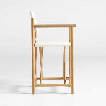 Mast Leather Director's Counter Stool by Leanne Ford.