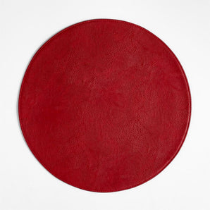 Maxwell Red Round Easy Care Placemat