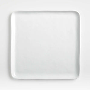 Plato llano cuadrado de porcelana Mercer 