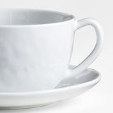 Mercer White Capucino Cup/Saucer.