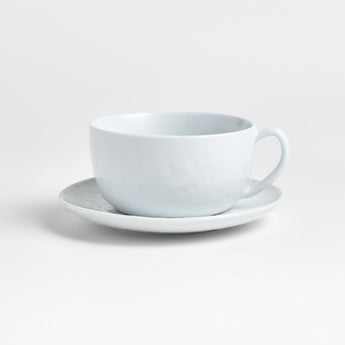 Mercer White Capucino Cup/Saucer.