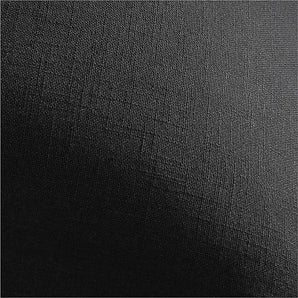 Black and White 23" Merrow Stitch Organic Cotton Pillow with Feather Insert.