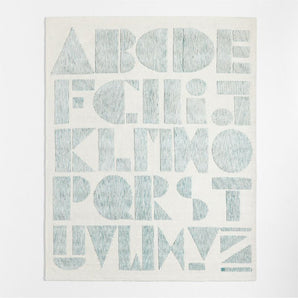 Kids Modern Alphabet Wool Rug