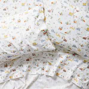Kids Stay Cool Trucks Organic Cotton Sheet Set