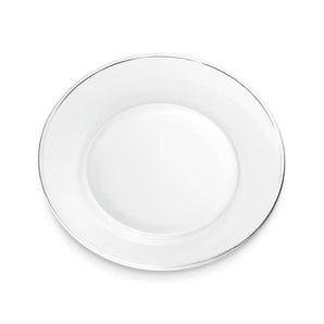 Modern glass salad plate elegantly designed for contemporary dining and stylish table settings.