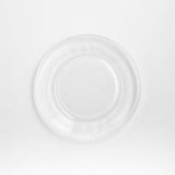 Modern glass salad plate elegantly designed for contemporary dining and stylish table settings.
