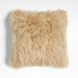 Rye Brown Mongolian Sheepskin 20x20 Thro.