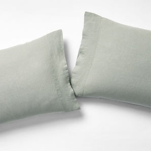 Nuevas fundas de almohada de cáñamo natural, juego de 2