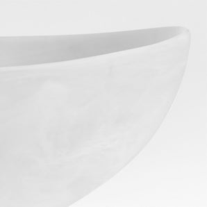 ENaya Resin Serving Bowl White.