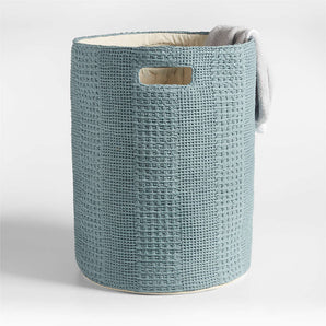 Kids Nella Cotton Waffle Weave Hamper with Handles