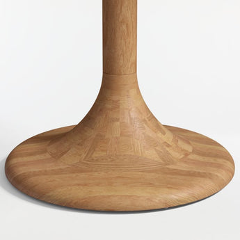 "Nero 36"" Round Wood Dining Table".