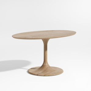 Mesa de comedor ovalada de madera Nero