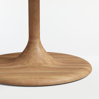 "Nero 36"" Round Wood Dining Table".