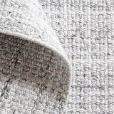 Niseko Performance Handwoven Silver Grey Rug Swatch 12"x18".