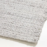 Niseko Performance Handwoven Silver Grey Rug Swatch 12"x18".