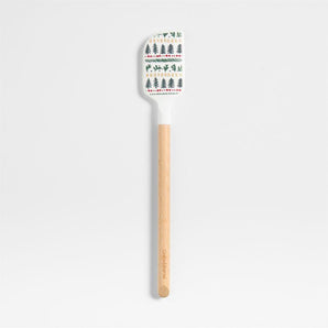 Nordic Fair Isle Silicone and Wood Spatula