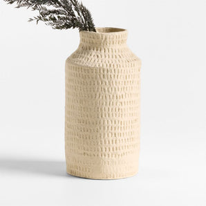 Oaxaca Cotton Mache Vase
