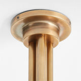 Olia Brass Metal Semi-Flush Mount Light.