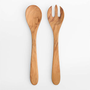 Juego para servir ensalada de 2 piezas Olivewood