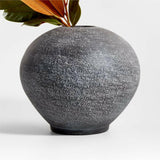 Ophelia Matte Black Round Vase 12".