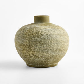 "Ophelia Olive 10"" Round Vase".