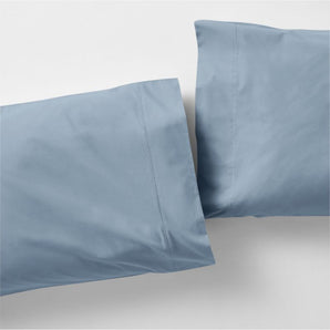 Juego de 2 fundas de almohada de percal de algodón orgánico favoritas