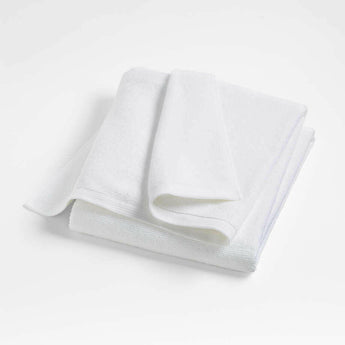 Bright White Antimicrobial Organic Cotton Bath Sheet.