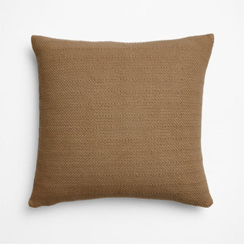 Organic Cotton Basketweave 20" Camel Tan.
