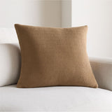 Organic Cotton Basketweave 20" Camel Tan.