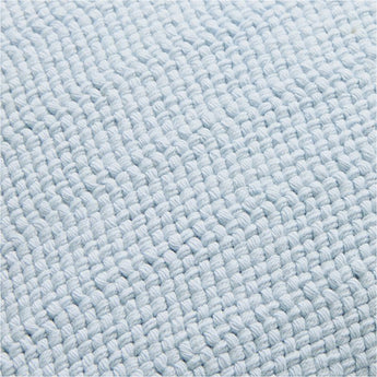 Organic Cotton Basketweave 20" Pale Blue.
