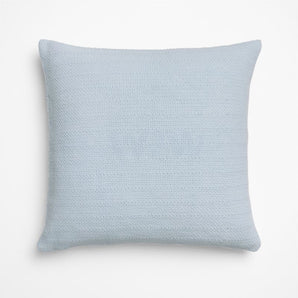 Organic Cotton Basketweave 20" Pale Blue.