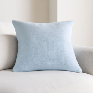 Organic Cotton Basketweave 20" Pale Blue.