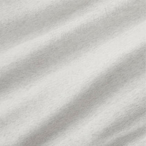 Cozysoft Organic Cotton Jersey Heathered Ivory King Pillow Sham.