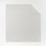 Cozysoft Organic Cotton Jersey Heathered Ivory King Duvet Cover.