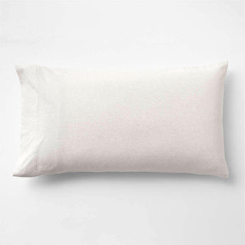 Cozysoft Organic Jersey Oatmeal Brown King Pillow Sham.
