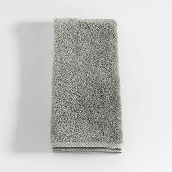 Quick-Dry Ash Organic Cotton Hand Towel.