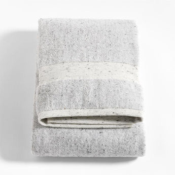 Organic Turkish Cotton Grey Fleck Bath T.