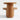 Oro Natural Walnut Wood Tiered Side Table.